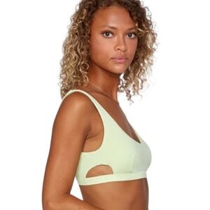 RVCA SCOOP NECK BRALETTE BIKINI TOP
